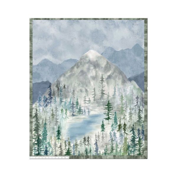 Majestic Fabric: Mountain Panel 89cm Panel