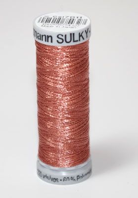 Gutermann Sulky Metallic Thread: Light Copper 7011