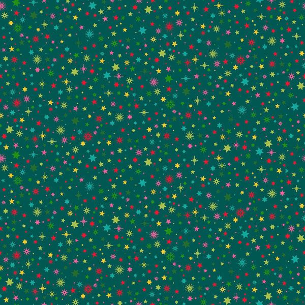 Christmas Brights fabric: Starlight Teal