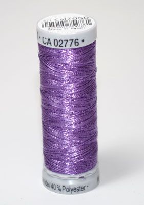 Gutermann Sulky Metallic Thread: Purple 7050