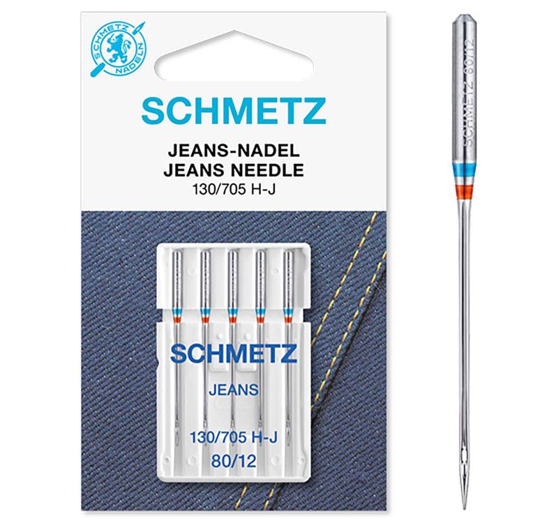 Schmetz Denim Sewing Machine Needles  Size 80/12