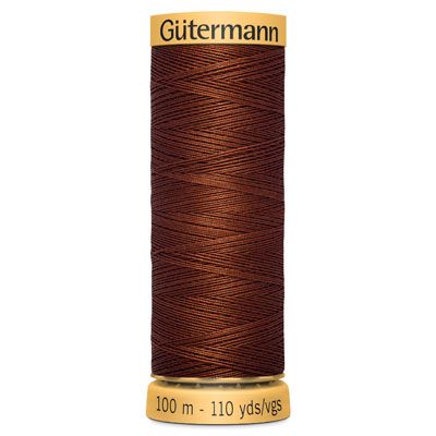 Gutermann Natural Cotton 50 Weight Thread 100m 1833 Brick