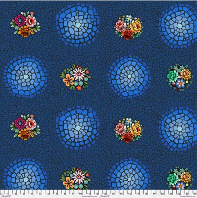 Murano Fabric: Lorenzo Marine (per 1/4 metre)