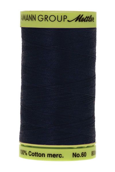 Mettler 60 Cotton Thread 800m 0825 Navy Blue