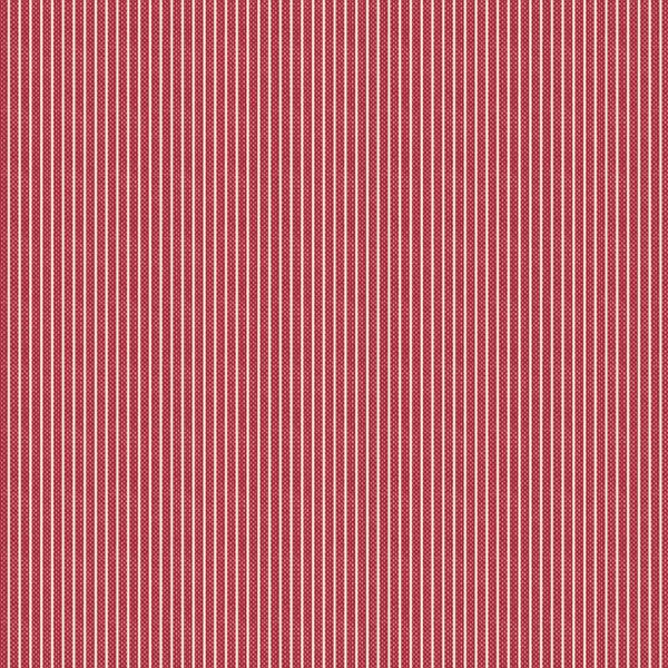 Tilda fabric: Creating Memories Winter Tinystripe Red