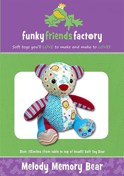 Funky Friends Factory: Melody Memory Bear Soft Toy Pattern