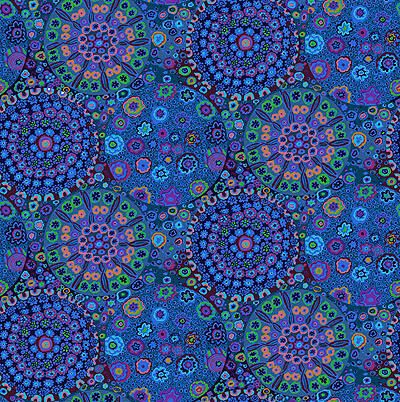 Kaffe Fassett Collective 108" Quilt Back Fabric: Millefiore Blue