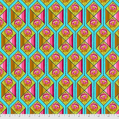 Bright Eyes Fabric: Facets Aqua (per 1/4 metre)