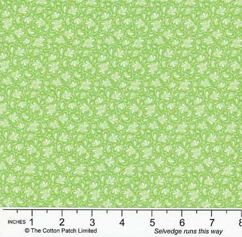 Whimsy Fabric: Mod Swoop, Green