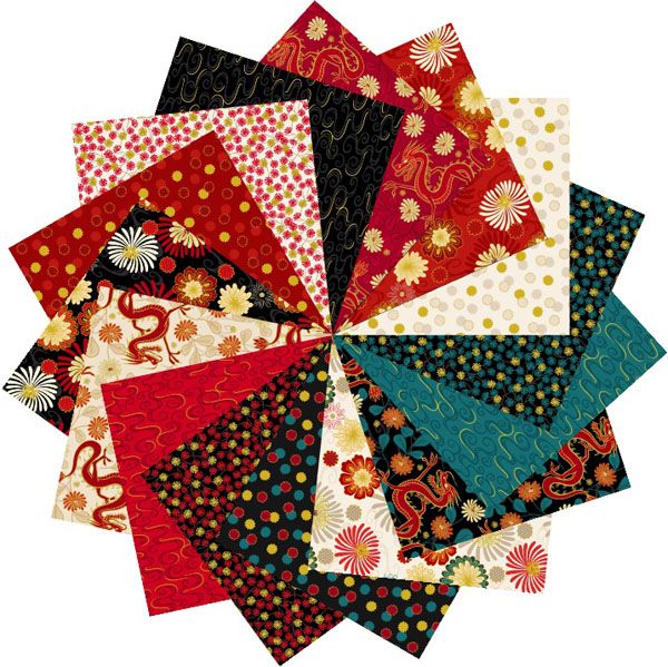 Year of the Dragon fabric: Fat Quarter Bundle