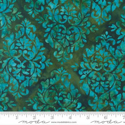 Bonfire Batik fabric: Damask Fern (per 1/4 metre)