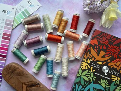 Aurifil Evolve 8 Weight Thread Set Suzy Williams