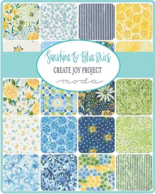 Sunshine & Blue Skies fabric: Moda Jelly Roll