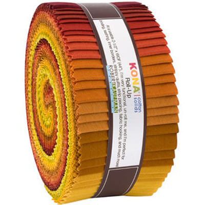 Robert Kaufman Kona Autumn Hues 21/2' RollUp