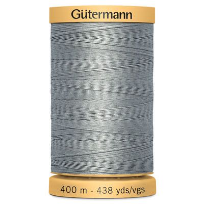 Gutermann Natural Cotton 50 Weight Thread 400m 6206 Blue Grey