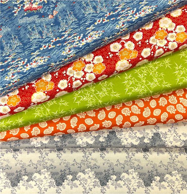 Serenity in Japan fabric: 10" Patchwork Palette