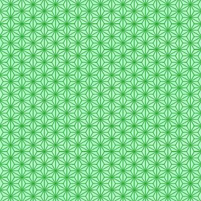 Quilters Basic Harmony: Flower Stars Lime (per 1/4 metre)