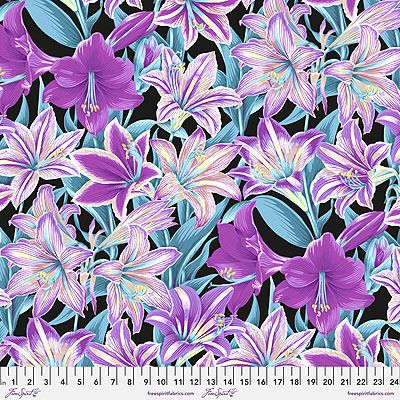 Kaffe Fassett Collective Fabric: Amarylis Lavender (per 1/4 metre)