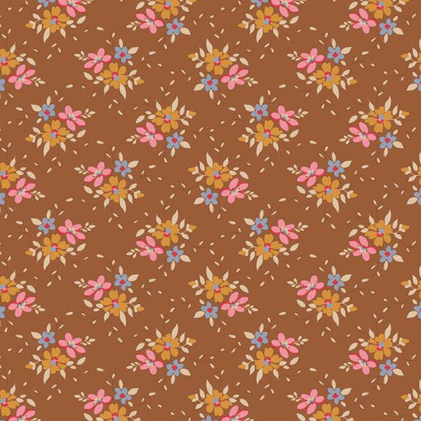 Tilda fabric: Creating Memories Autumn Frida Brown