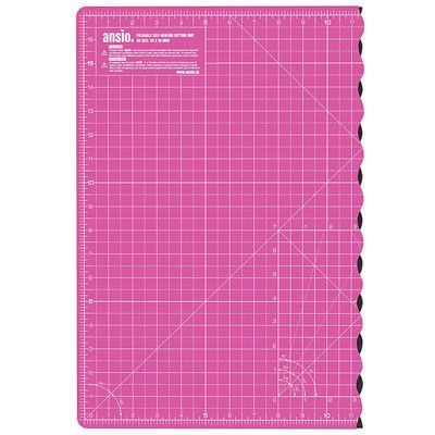 A2 Foldable Single Sided Rotary Cutting Mat Pink