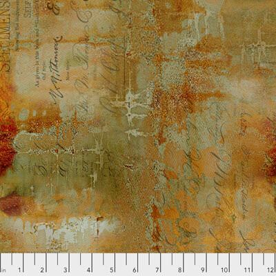 Abandoned Fabric: Writing Specimen Sienna (per 1/4 metre)