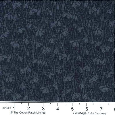 Liberty Snowdrop Spot Fabric: Slate Black (per 1/4 metre)