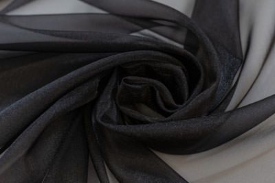 Black Organza Fabric (per 1/4 metre)