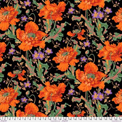 Kaffe Fassett Collective Papaver fabric Orange