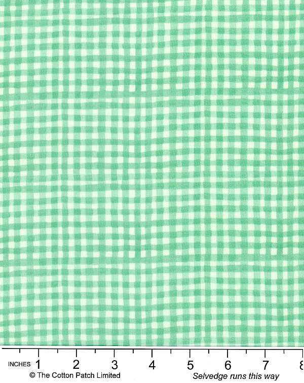 Ally Collection by Bluebellgray fabric: Gingham Mint Lewis and Irene