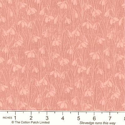 Liberty Snowdrop Spot Fabric: Tea Rose (per 1/4 metre)