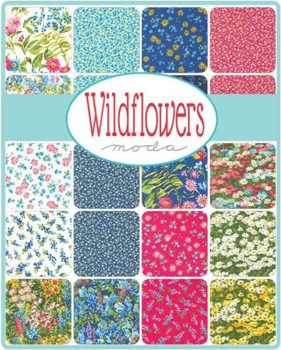 Wildflowers fabric: Moda Charm Pack