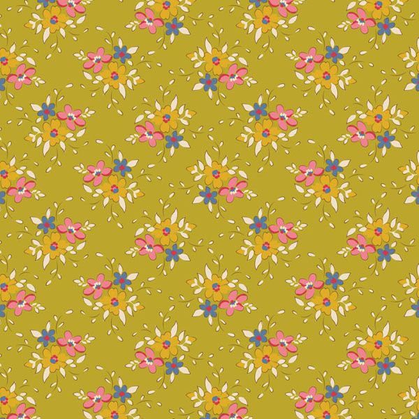 Tilda fabric: Creating Memories Spring Frida Lime