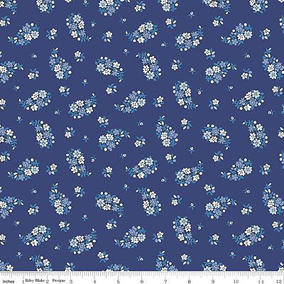 Liberty Carnaby Collection Fabric: Portobello Paisley Indigo (per 1/4 metre)