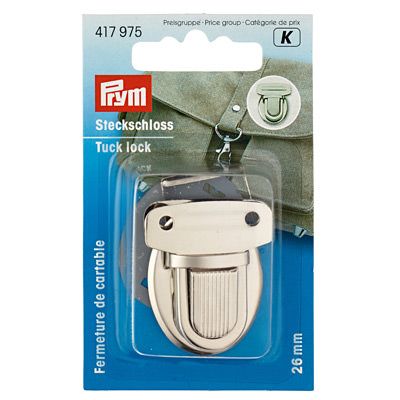 Prym Bag Tuck Lock Silver 26mm