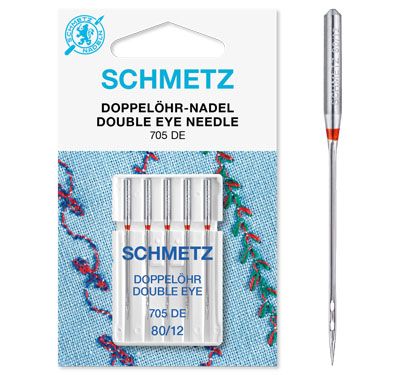 Schmetz Double eyed Sewing Machine Needle Size 80/12