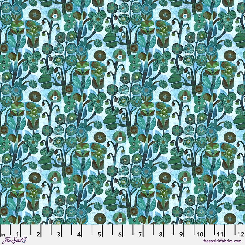 L'Heure Bleue fabric: Belle, Baby Blue