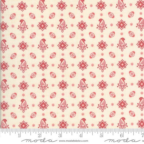 Rouenneries Trois fabric: Amour, Pearl Faded