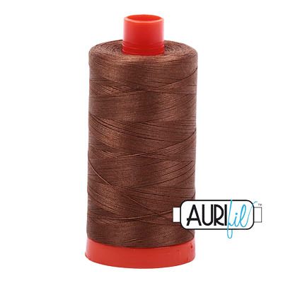 Aurifil 50/2 Dark Antique Gold Thread 2372