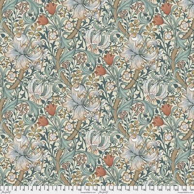 Morris & Co. Quilt Backs: Golden Lily Autumn (per 1/4 metre)