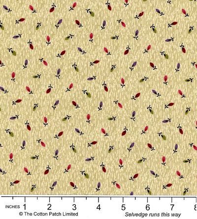 Floral Petites fabric: Prairie Flowers Sand