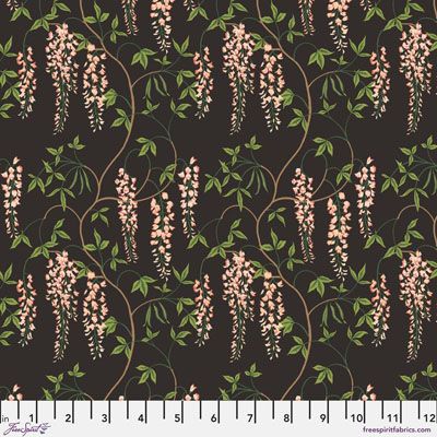 Sanderson Water Garden Fabric: Laburnum Falls