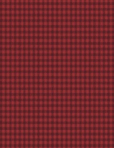 Sentiments fabric: Gingham Red