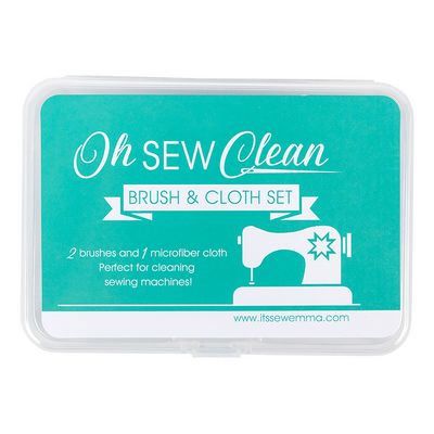 Oh Sew Clean Sewing Machine Brush and Cloth Set