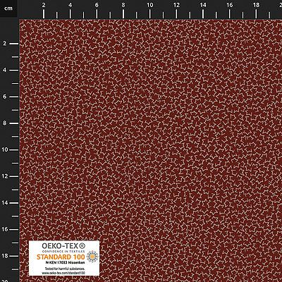 Quilters Coordinates fabric: Half Stars Chestnut (per 1/4 metre)