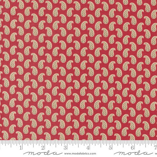 Rouenneries Trois fabric: Cherie, Rouge