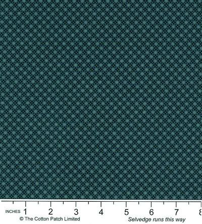 Floral Petites fabric: Gear Grid Blue