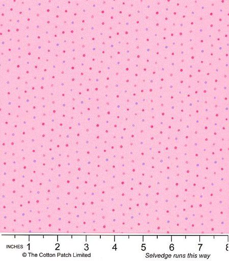 Sweet Spring Fabric: Sketchy Polka Dot, Pink