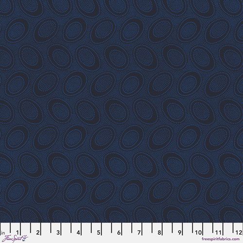 Kaffe Fassett Fabric Aboriginal Dots Midnight