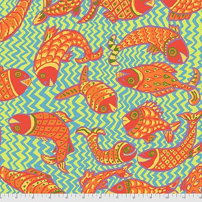 Kaffe Fassett Collective: Koi Polloi Yellow (per 1/4 metre)