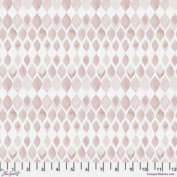 Brushstrokes fabric: Butterfly Wing, Blush